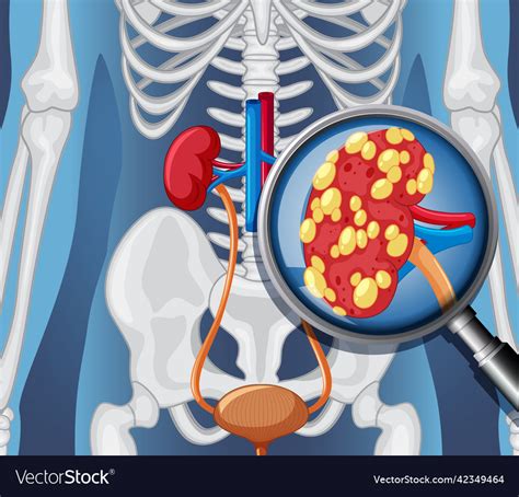 X-ray of human body with internal organs Vector Image