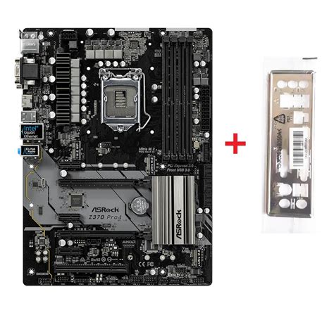 Refurbished Z370 Pro4 ATX motherboard LGA1151 DDR4 64GB VGA DVI 2x M.2 ...