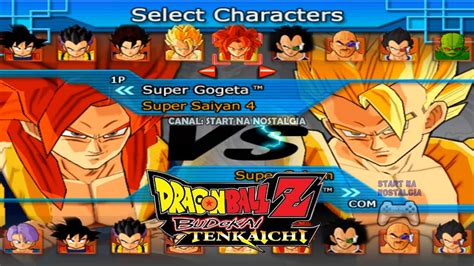 Dragon Ball Z: Budokai Tenkaichi 1 - ALL CHARACTERS / TODOS PERSONAGENS ...