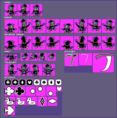 Editing Jevil Sprite Sheet - Free online pixel art drawing tool - Pixilart