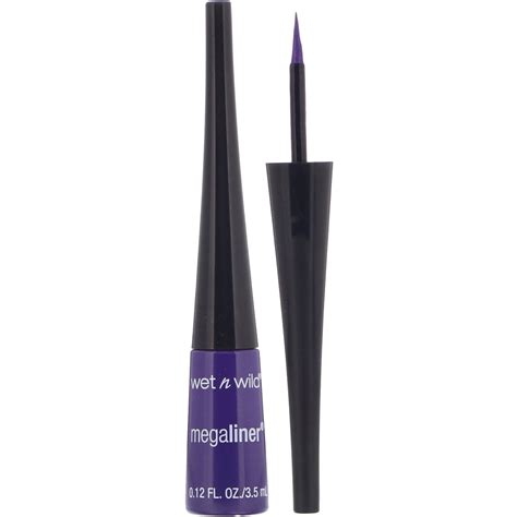 Wet n Wild, MegaLiner Liquid Eyeliner, Electric Purple, 0.12 fl oz (3.5 ...