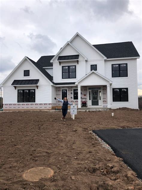 Building a Bright Modern Farmhouse Home with Black Exterior Windows