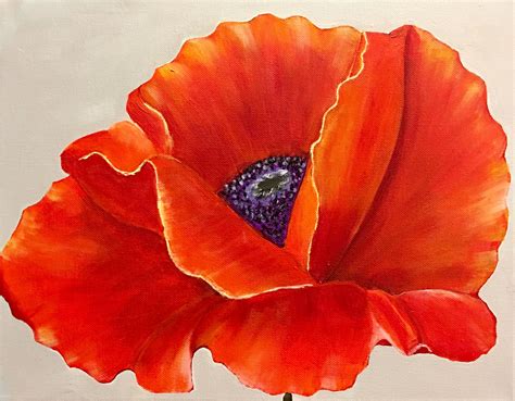 Pin by Barb on Painting with Acrylics | Poppy painting, Flower painting ...