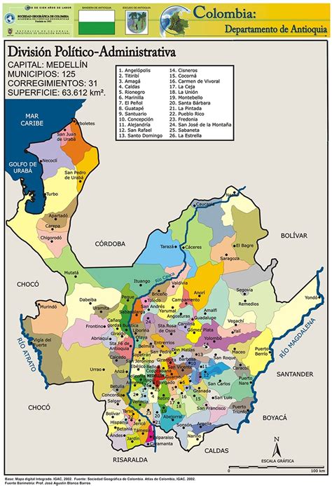 Mapa_municipios_division_politica_departamento_de_Antioquia | Imágenes ...