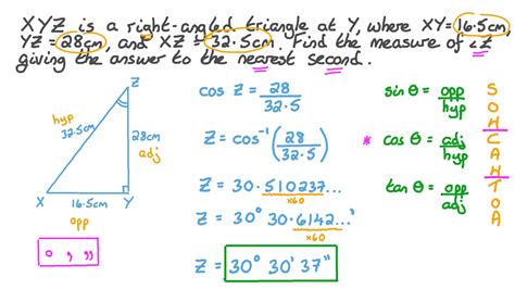 Right Angle Triangle Dimensions