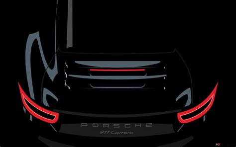 Black Porsche HD wallpaper download