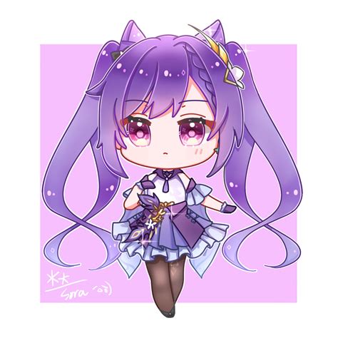 Keqing chibi! by CerpD on DeviantArt