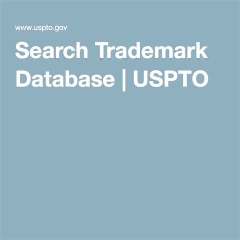 Search Trademark Database | Search, Trademark, Business basics