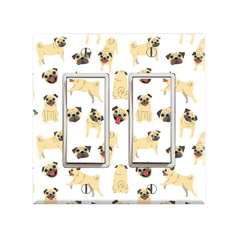 PUG Wall Plate Cover PUG Light Switch Cover PUG Custom Light - Etsy