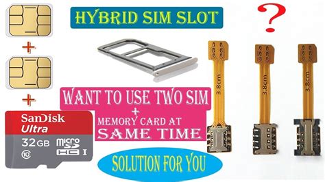 How To Use Both 2 SIM With SD CARD with Hybrid SIM Slot Adapter - YouTube