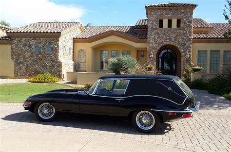 This Harold and Maude E-Type hearse replica is way over the top ...