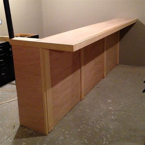 DIY Why Spend More: Build your own bar with faux granite countertop ...