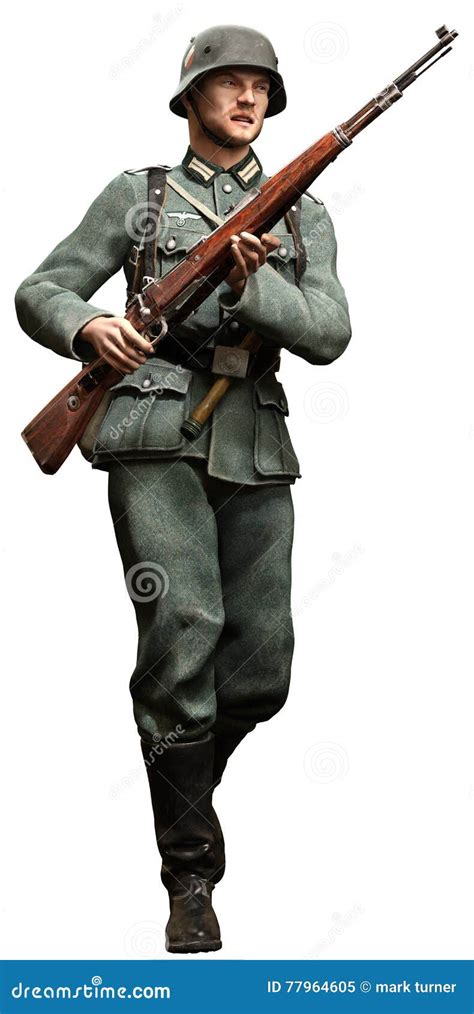 German Soldier Stands In A Classroom Royalty-Free Stock Photography ...