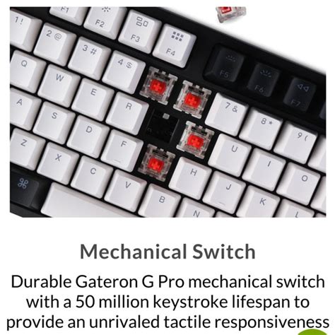 Keychron C1 RGB Hot-Swappable Gateron G Pro Mechanical Brown Switch - VTENH