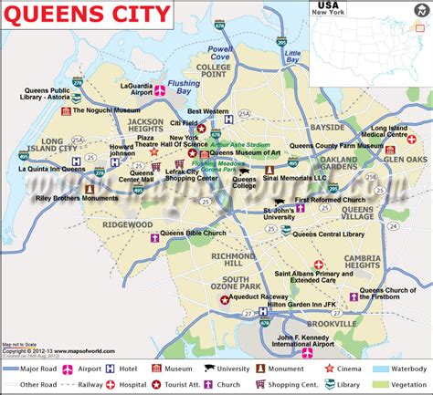 Queens City Map | City Map of Queens in New York