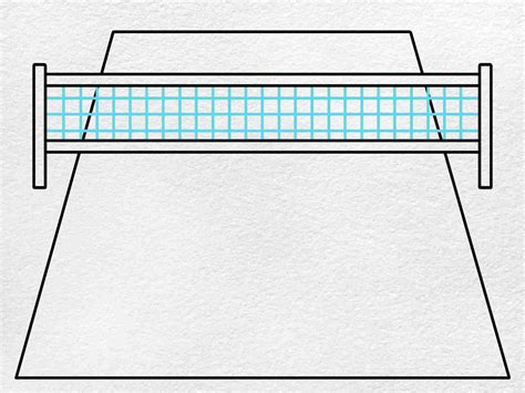 Draw a Volleyball Court - HelloArtsy