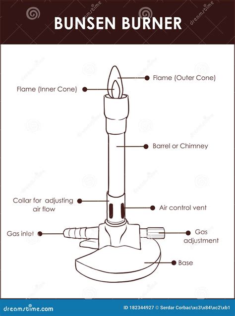 Diagram Of A Bunsen Burner Labeled