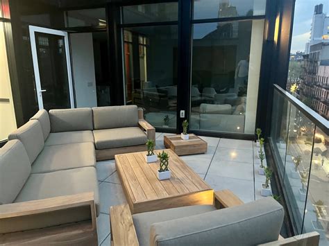 MODERN OUTDOOR TEAK SECTIONAL - MODERN AND INDUSTRIAL FURNITURE BY KB ...