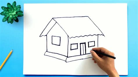 Simple House Drawing How to Draw a House step by step Easy