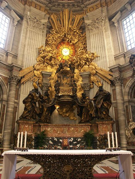 Cátedra Petri (La Cátedra de San Pedro), también conocido como el Trono ...