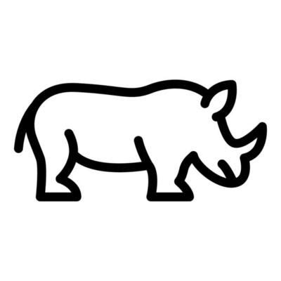 Rhino Outline Vector Art, Icons, and Graphics for Free Download