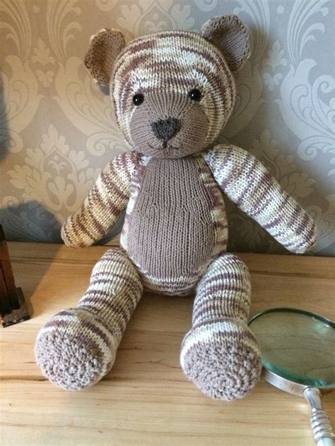 Bear knit a teddy knitting pattern by knitables – Artofit