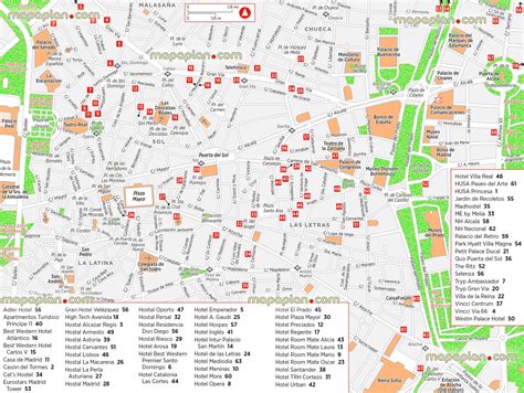 Madrid Tourist Map Printable