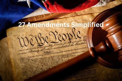 The 27 Amendments Simplified - Have Fun With History