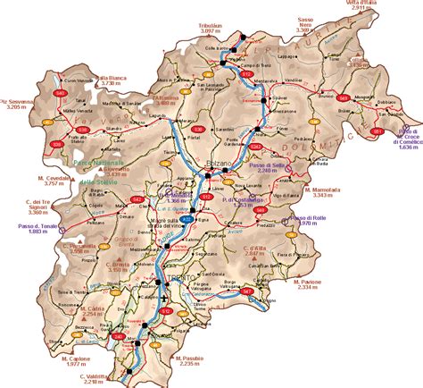 Trentino Vector Map | Vector Maps