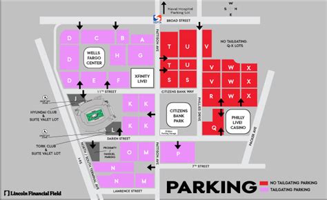 Lincoln Financial Field Parking Map - Clemmy Cassandry