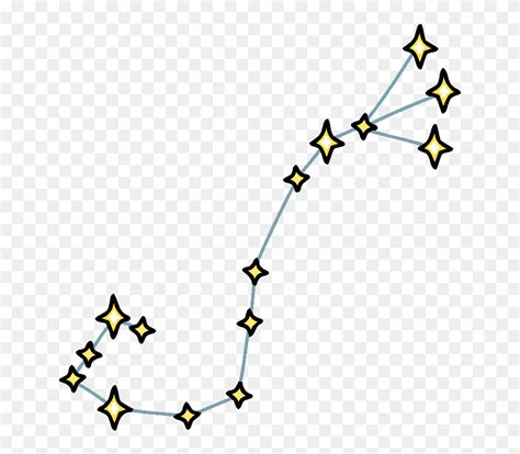 Constellations Vector Scorpio Constellation Transparent - Scorpio ...