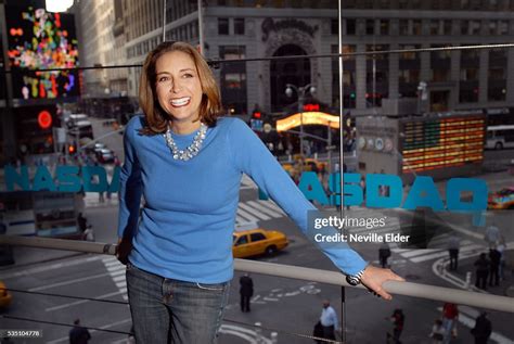 Karen Finerman in Times Square before she prepares for live taping of ...