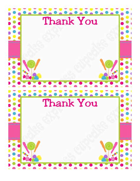 Printable Thank You Note Template - Printable Templates Free