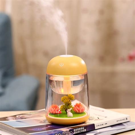 Amazon.com: Mini Portable Desktop Air Humidifier,Mini Landscape ...