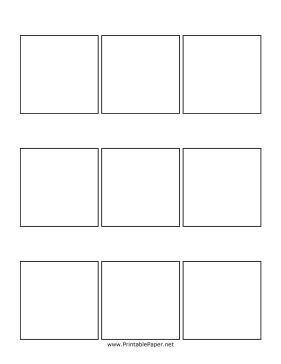 Printable Three Panel Comic Page | Comic book template, Comic strip ...