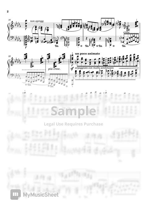 Liszt - Transcendental Études No.11 Sheets by Fortepian