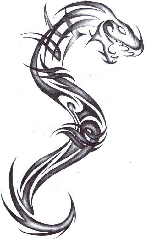 37 Tribal Dragons for Sticker Design Inspiration | UPrinting | Tribal ...