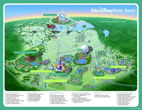 Attractions Map : Orlando Area Theme Park Map : Alcapones - Map Of ...