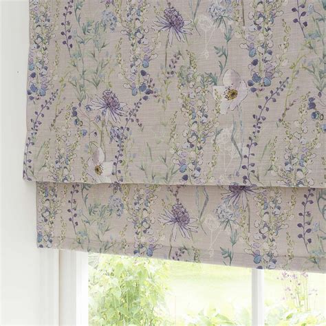 Flora Violet Printed Roman Blind | Dunelm | Roman blinds, Roman blinds ...