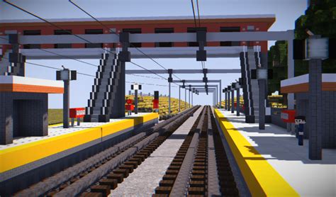 View from middle of tracks facing northbound. | Minecraft architecture ...