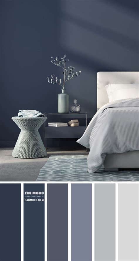 Navy Blue and White Bedroom Colour Scheme | Dark Blue Bedroom Ideas ...