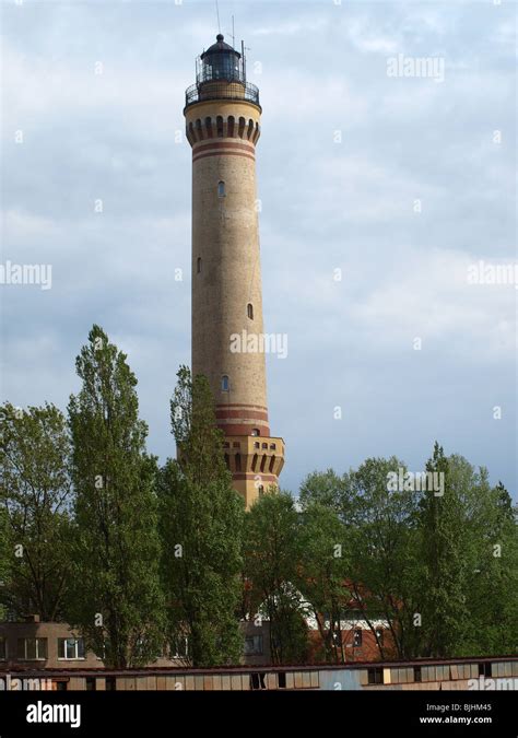 lighthouse in Swinoujscie Stock Photo - Alamy