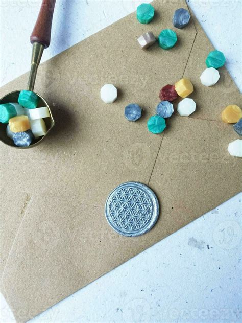 Old letter with wax seal and wax seal on old map background. 27483922 ...