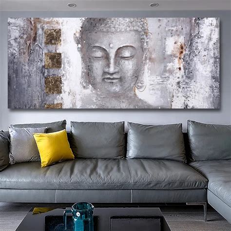 High-Quality-Abstract-Buddha-Painting-Canvas-Wall-Art-Canvas-Large ...