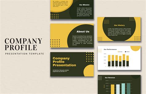 Company Profile Presentation Template in Illustrator, MS Word, MS ...