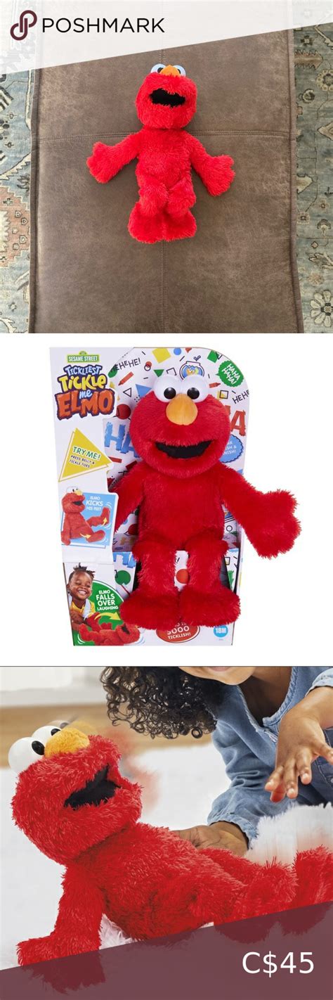 Sesame Street Tickliest Tickle Me Elmo Laughing, Talking, 14-Inch Plush ...