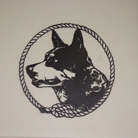 blue heeler silhouette | 295.00 Blue Heeler | Dog tattoos, Blue heeler ...