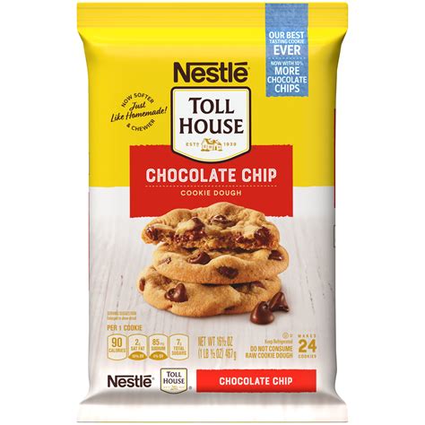 Nestle Toll House Chocolate Chip Cookie Dough 16.473 oz. - Walmart.com ...