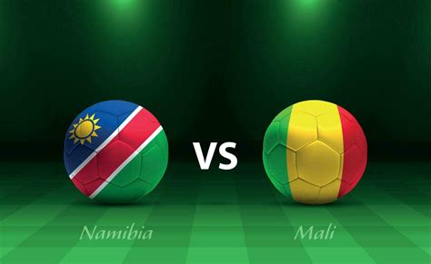 Namibia vs Mali football scoreboard broadcast template 36471970 Vector ...