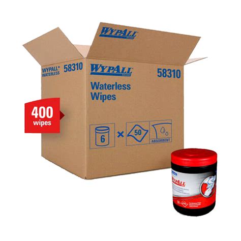 WYPALL* Waterless Cleaning Wipes – 50ct. Tub, (8 Tubs per case) - All ...